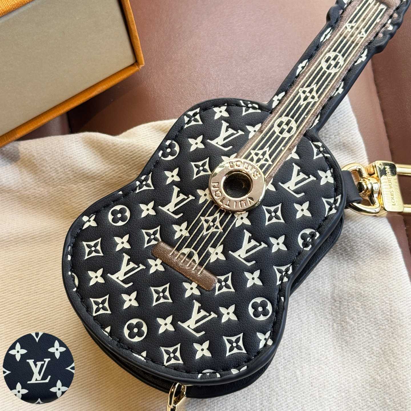 Louis Vuitton Guitar Pouch Bag Charm   M02032 - DesignerGu