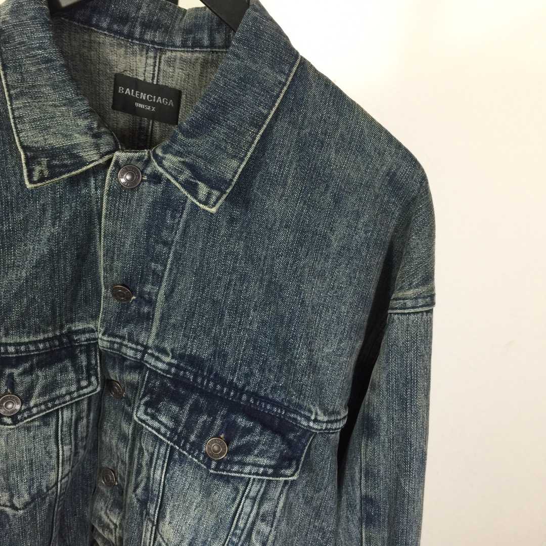 Balenciaga Oversized Jacket In Washed Denim - DesignerGu