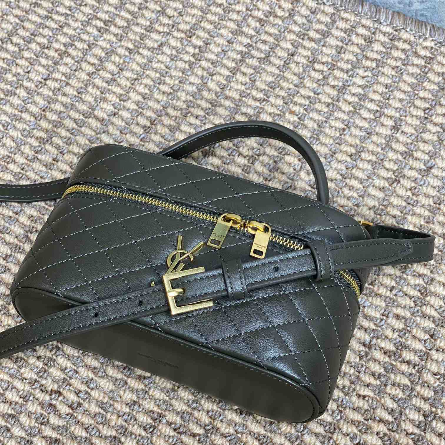 Saint Laurent Gaby Vanity Bag In Lambskin - DesignerGu