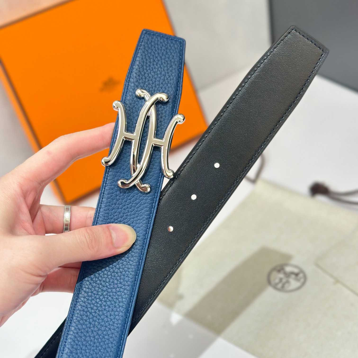 Hermes Neo Lift Belt Buckle & Reversible Leather Strap 38 mm - DesignerGu