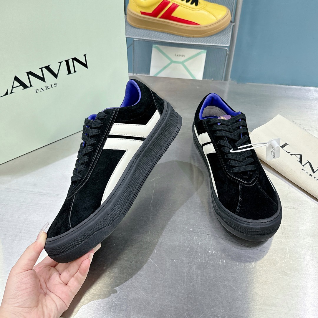 Lanvin x Future Cash Suede Sneakers - DesignerGu