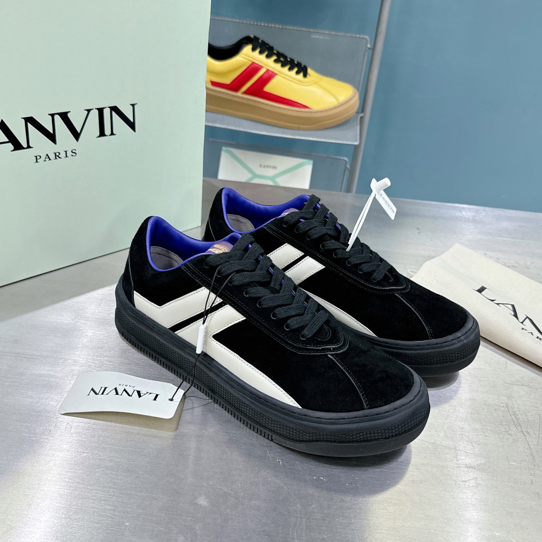 Lanvin x Future Cash Suede Sneakers - DesignerGu