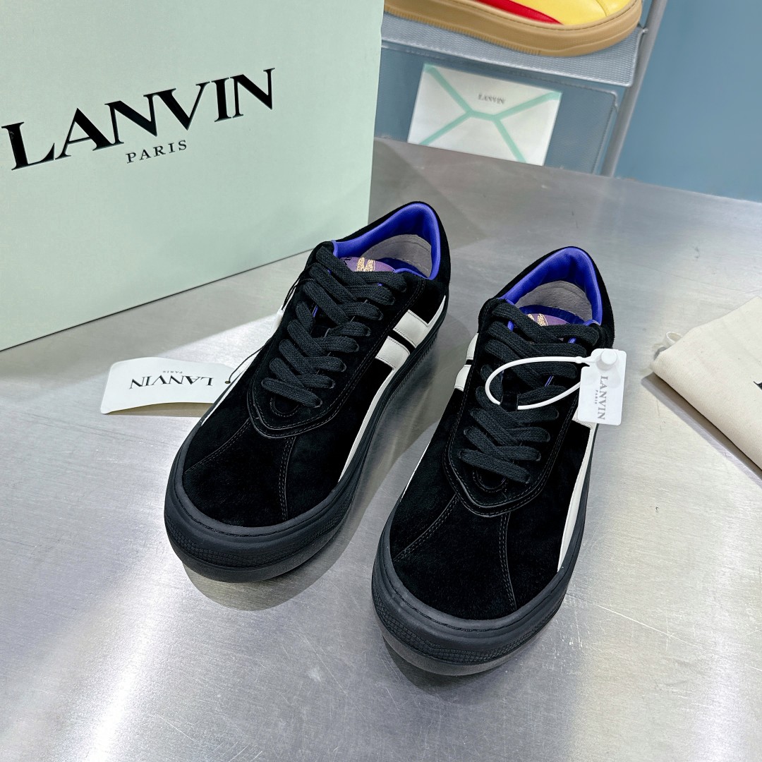 Lanvin x Future Cash Suede Sneakers - DesignerGu