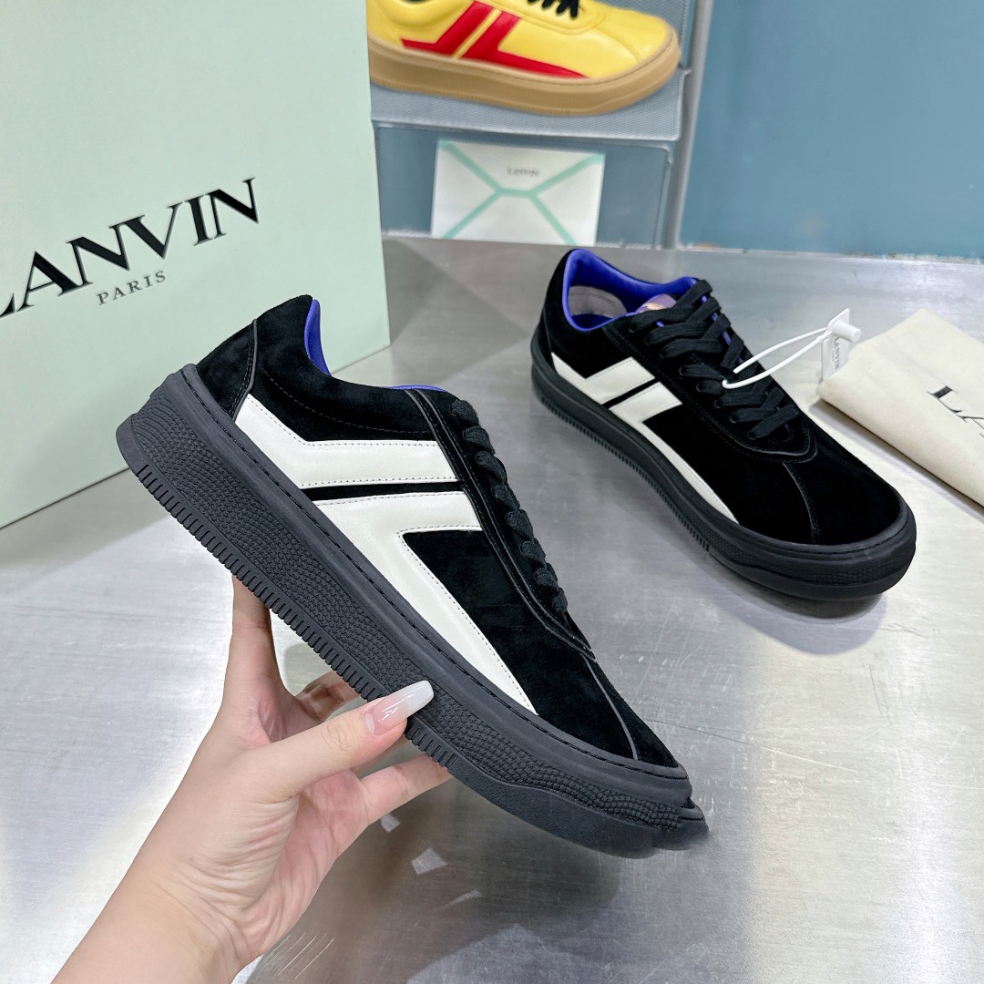 Lanvin x Future Cash Suede Sneakers - DesignerGu