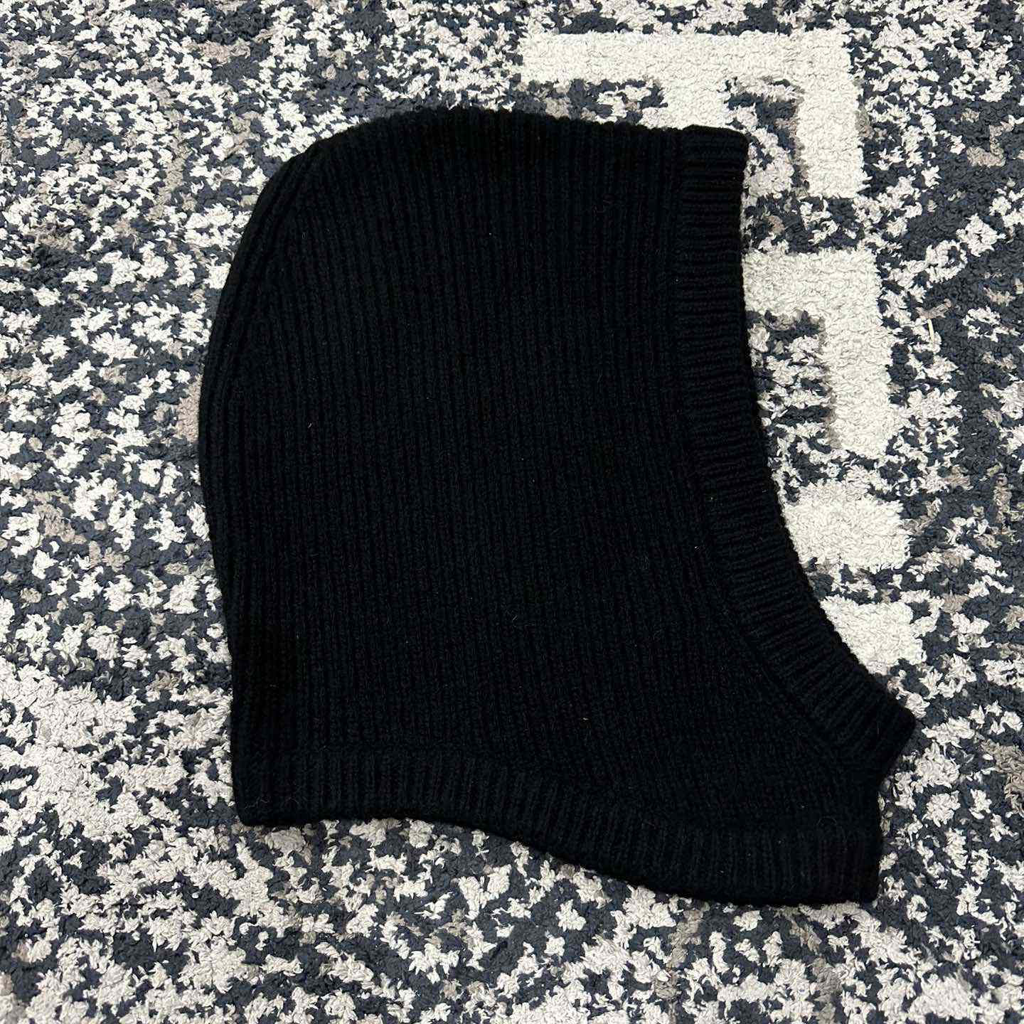 Rick Owens Balaclava Cashmere Knit Hood Hat - DesignerGu