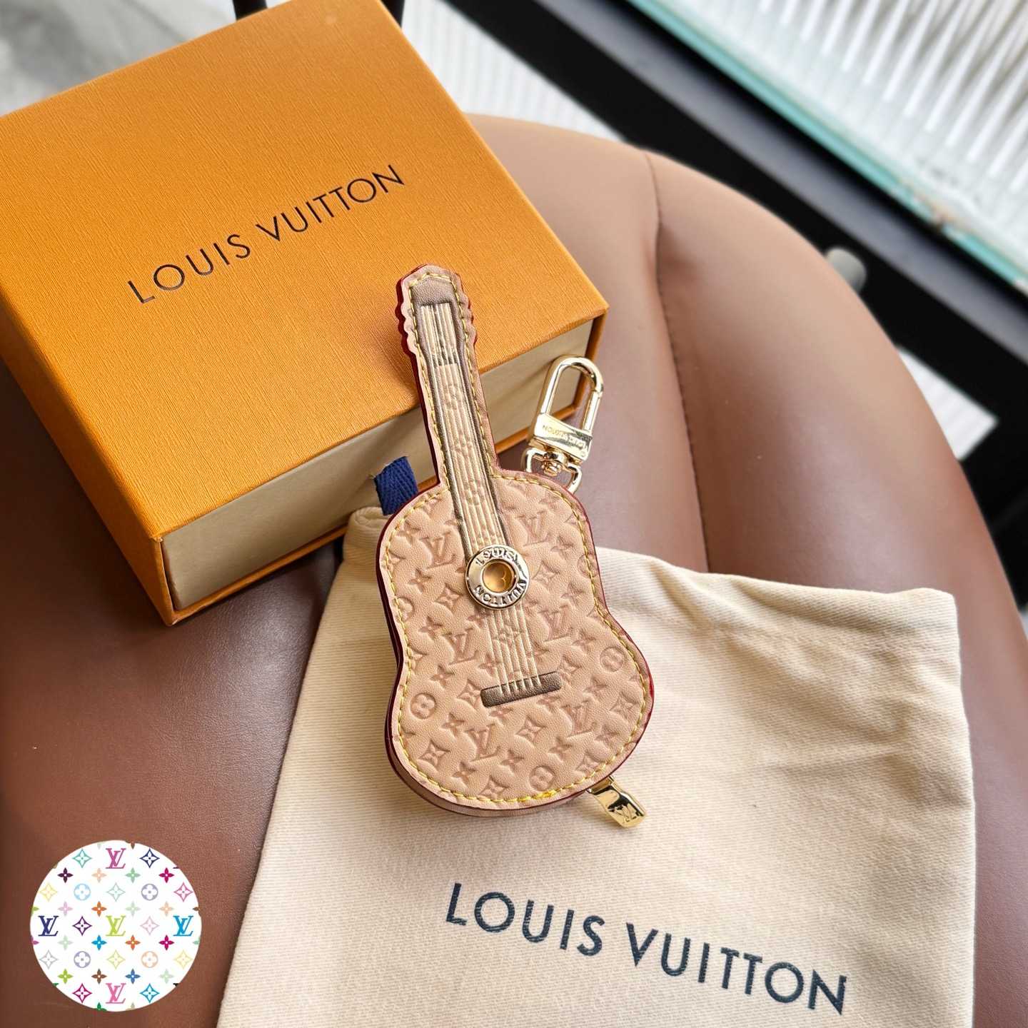 Louis Vuitton Guitar Pouch Bag Charm   M02032 - DesignerGu