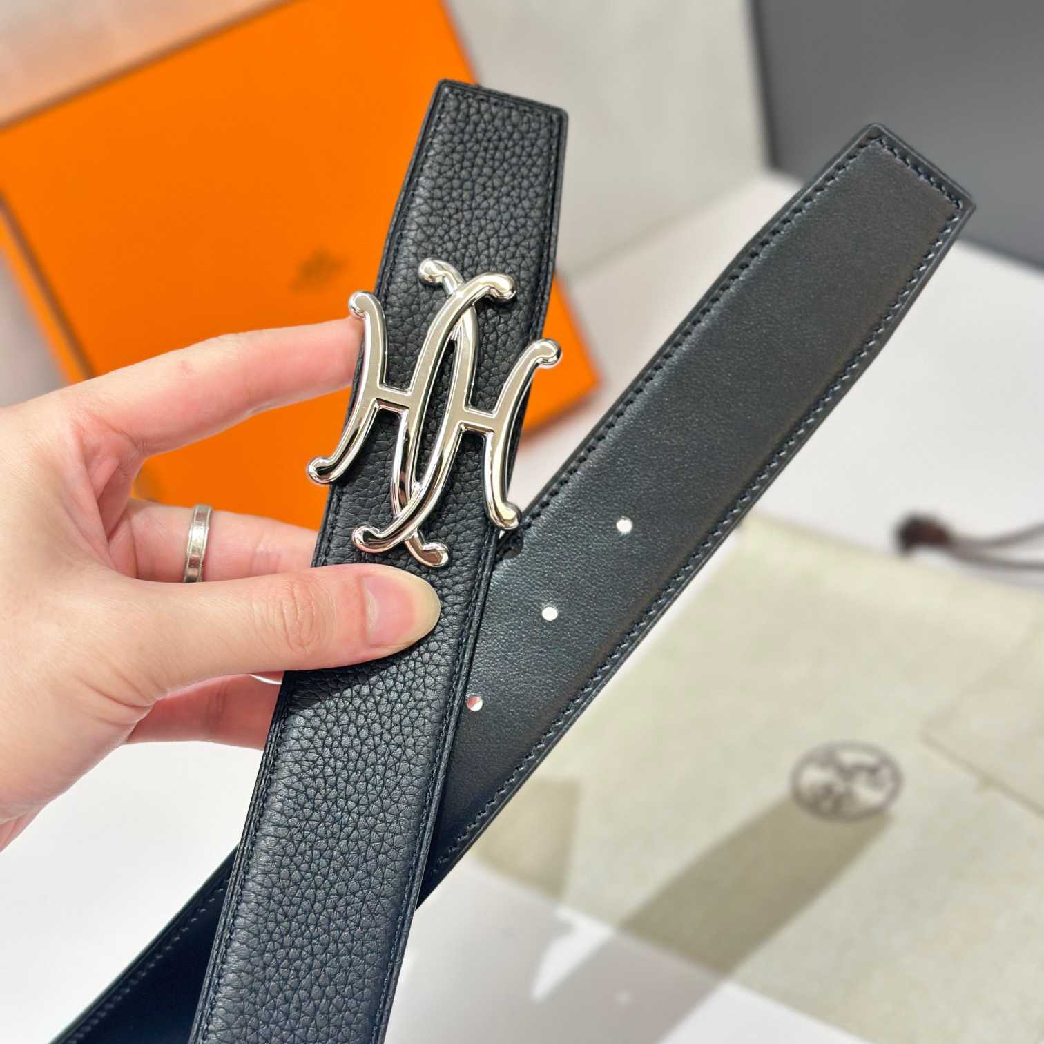 Hermes Neo Lift Belt Buckle & Reversible Leather Strap 38 mm - DesignerGu