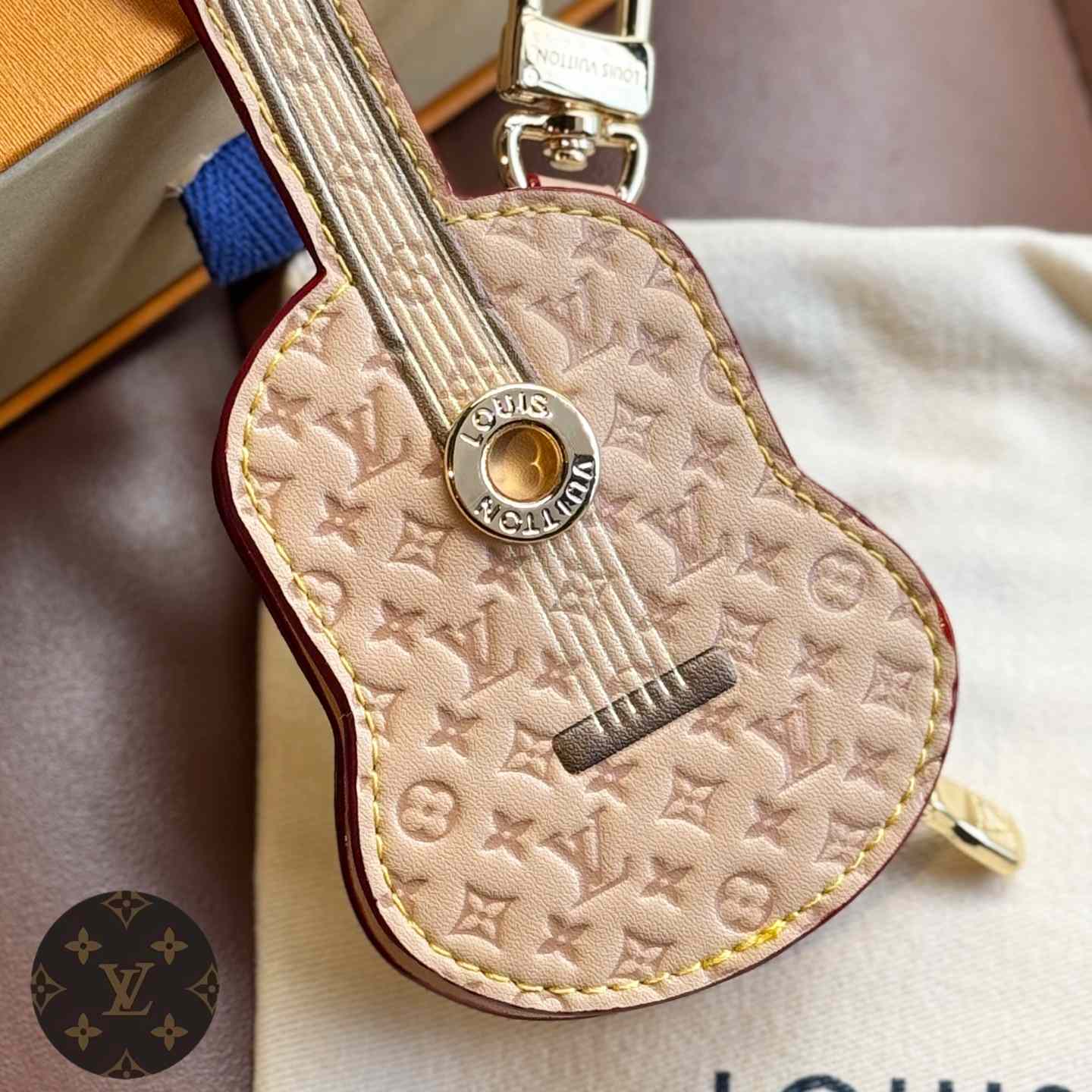 Louis Vuitton Guitar Pouch Bag Charm   M02032 - DesignerGu