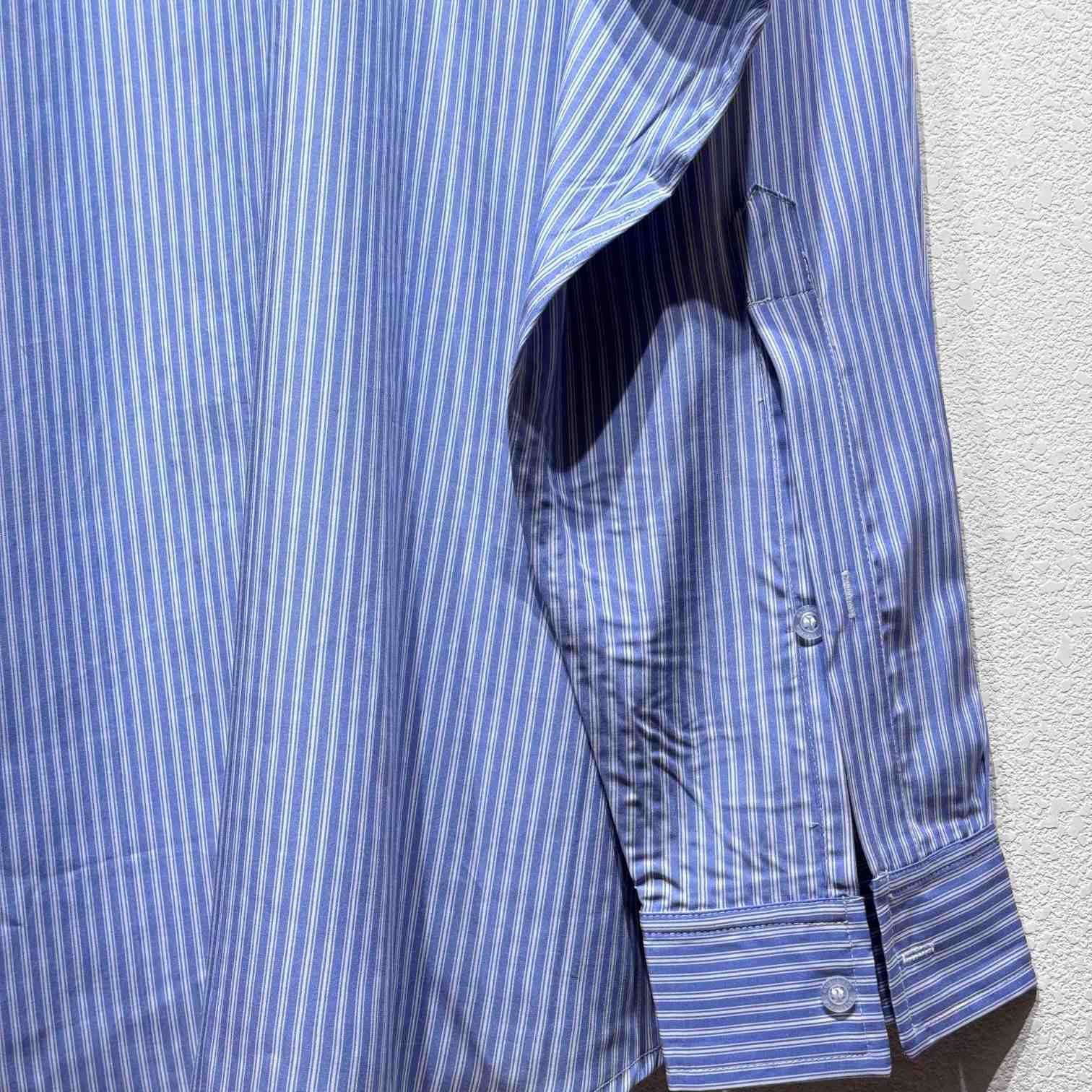 Balenciaga Fluid Shirt In Blue And White - DesignerGu