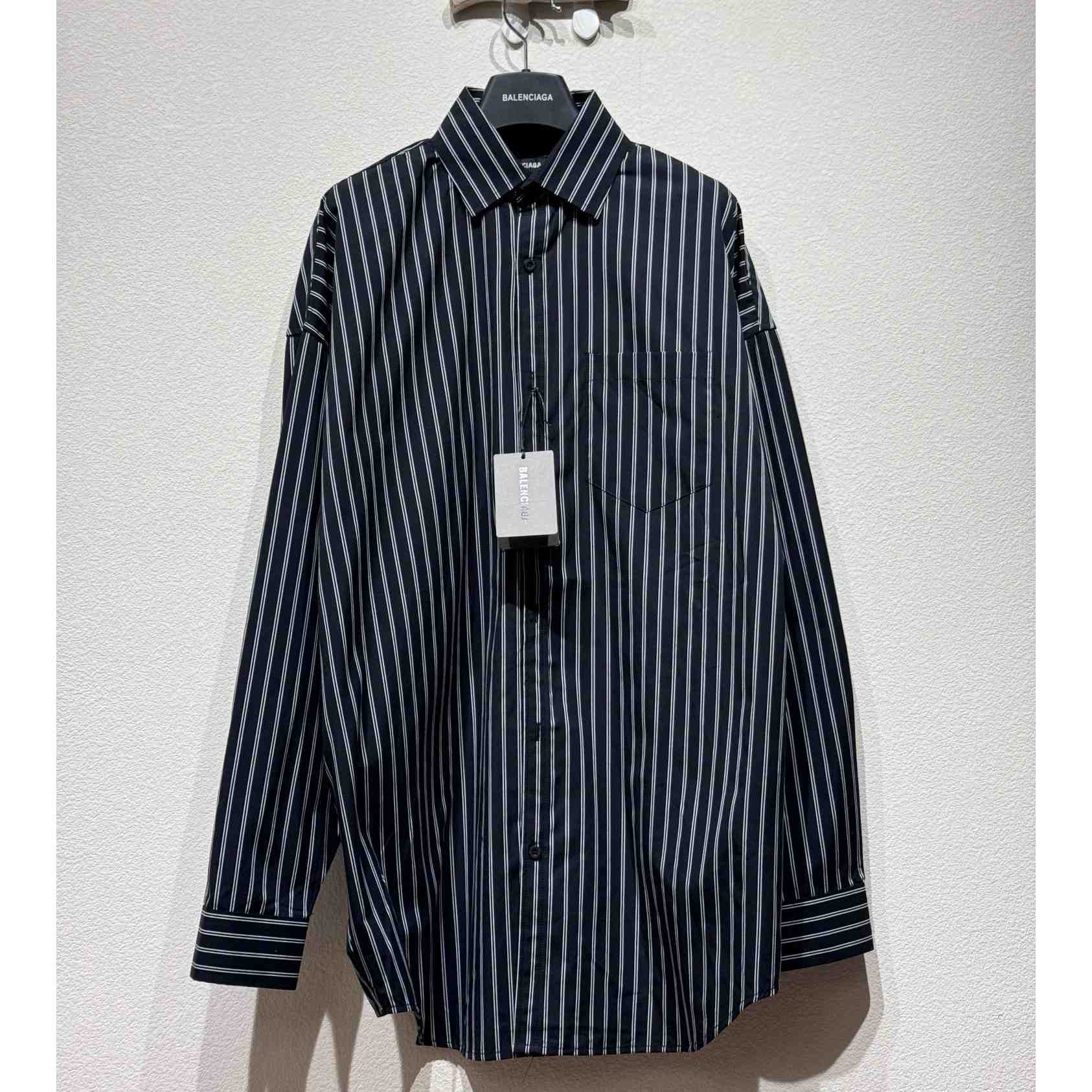 Balenciaga Pinstriped Shirt - DesignerGu