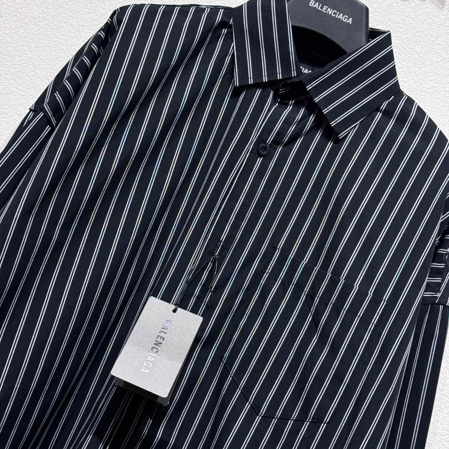 Balenciaga Pinstriped Shirt - DesignerGu