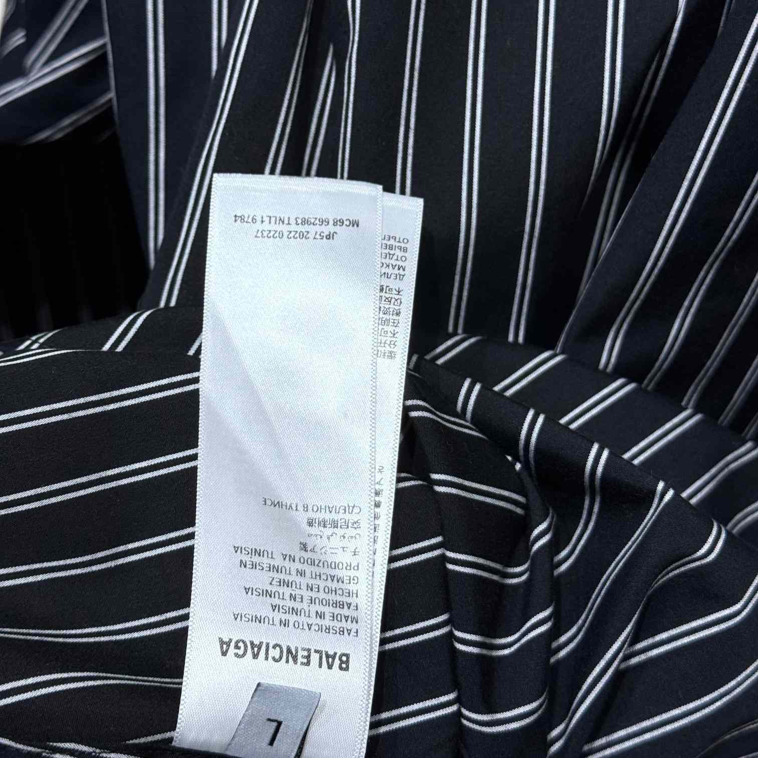 Balenciaga Pinstriped Shirt - DesignerGu