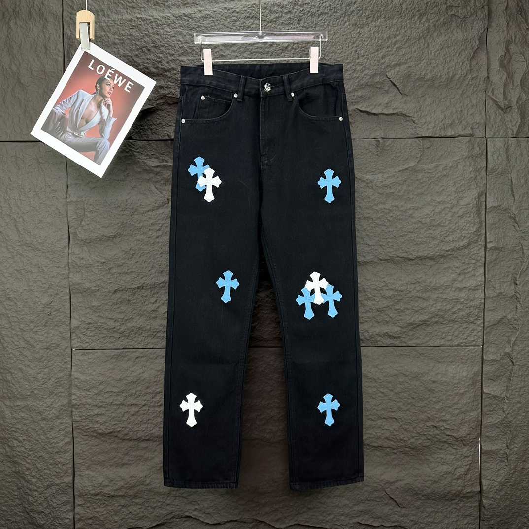 Chrome Hearts Straight Leg Jeans - DesignerGu