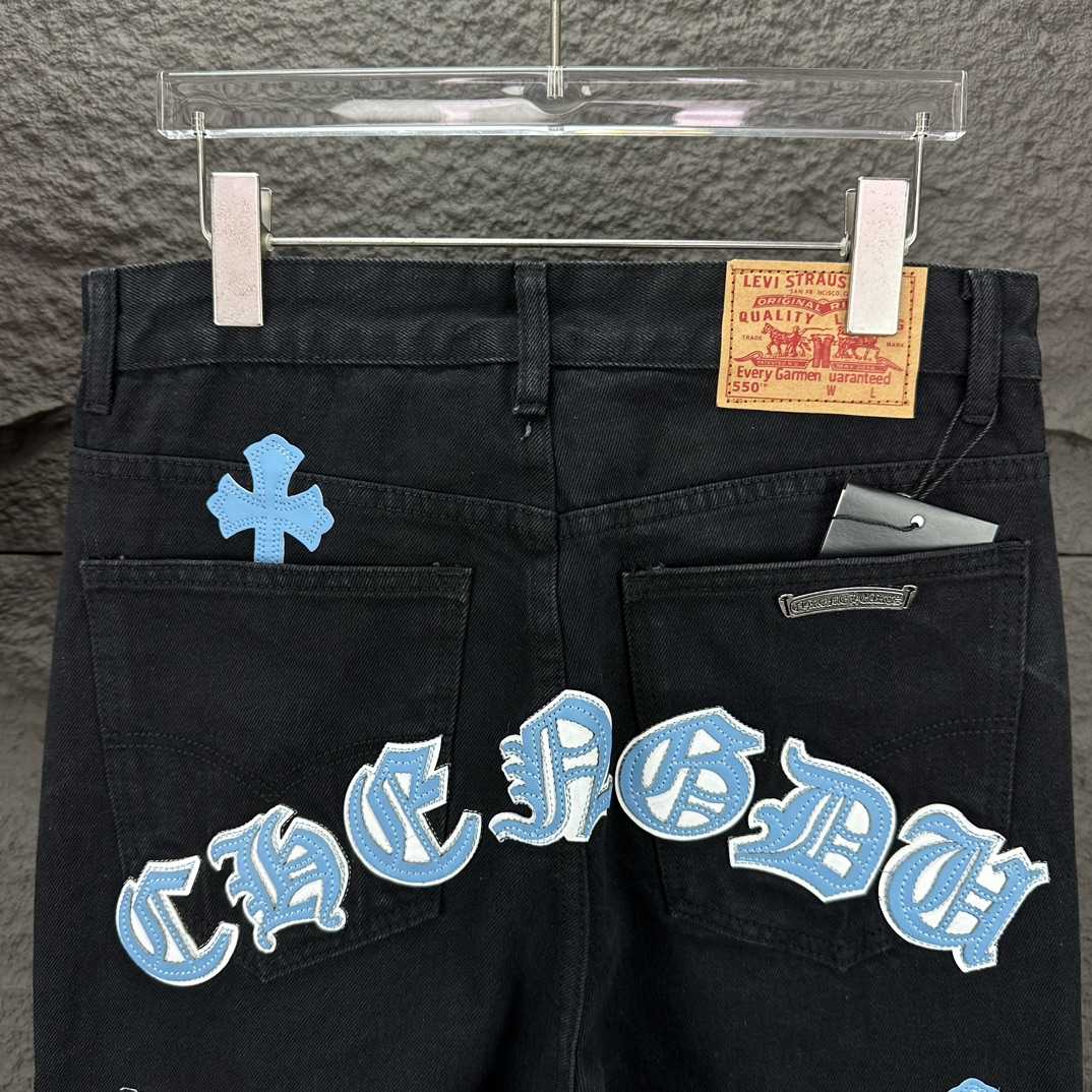 Chrome Hearts Straight Leg Jeans - DesignerGu