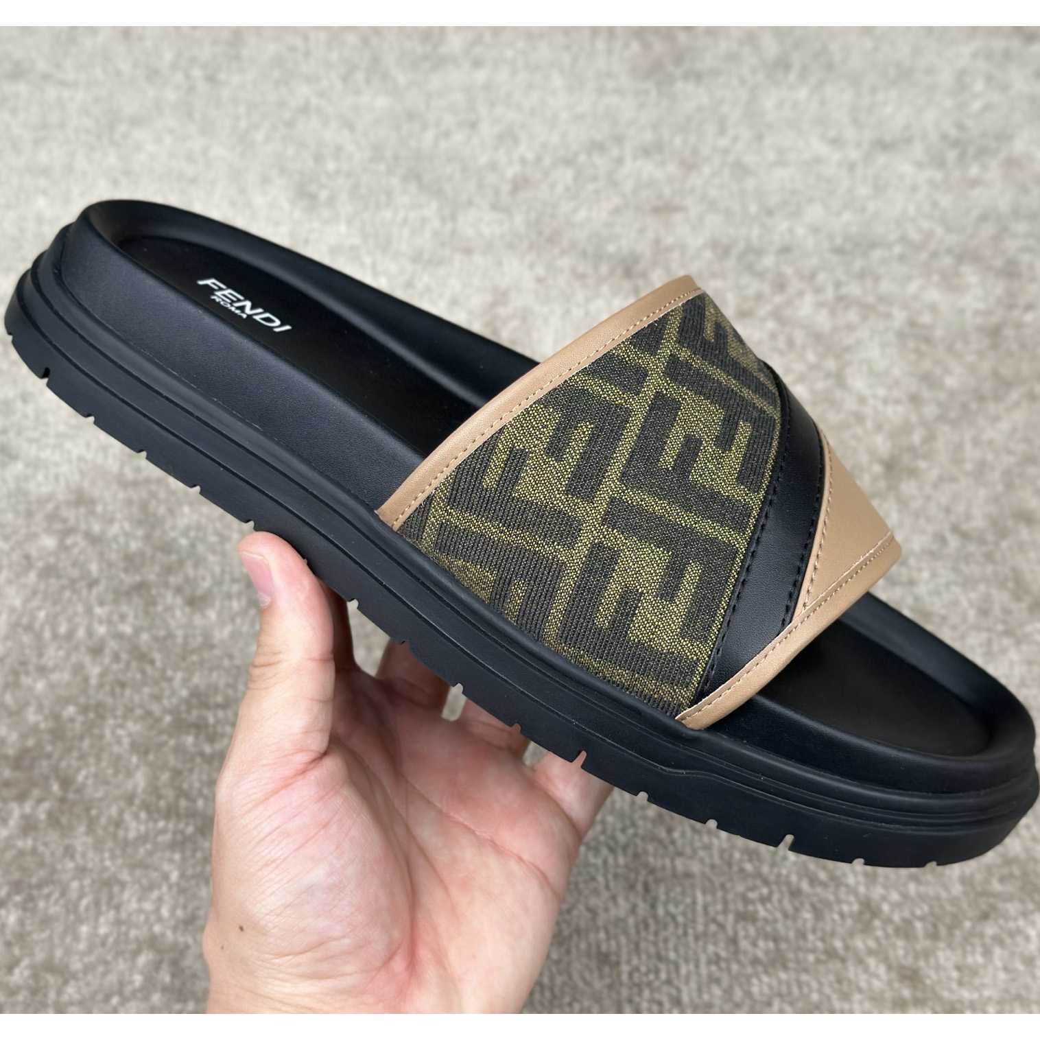 Fendi Diagonal Slides  - DesignerGu