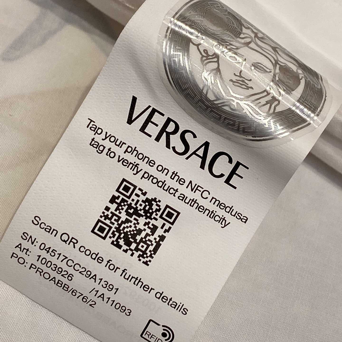 Versace Barocco Sea Cotton Shirt - DesignerGu