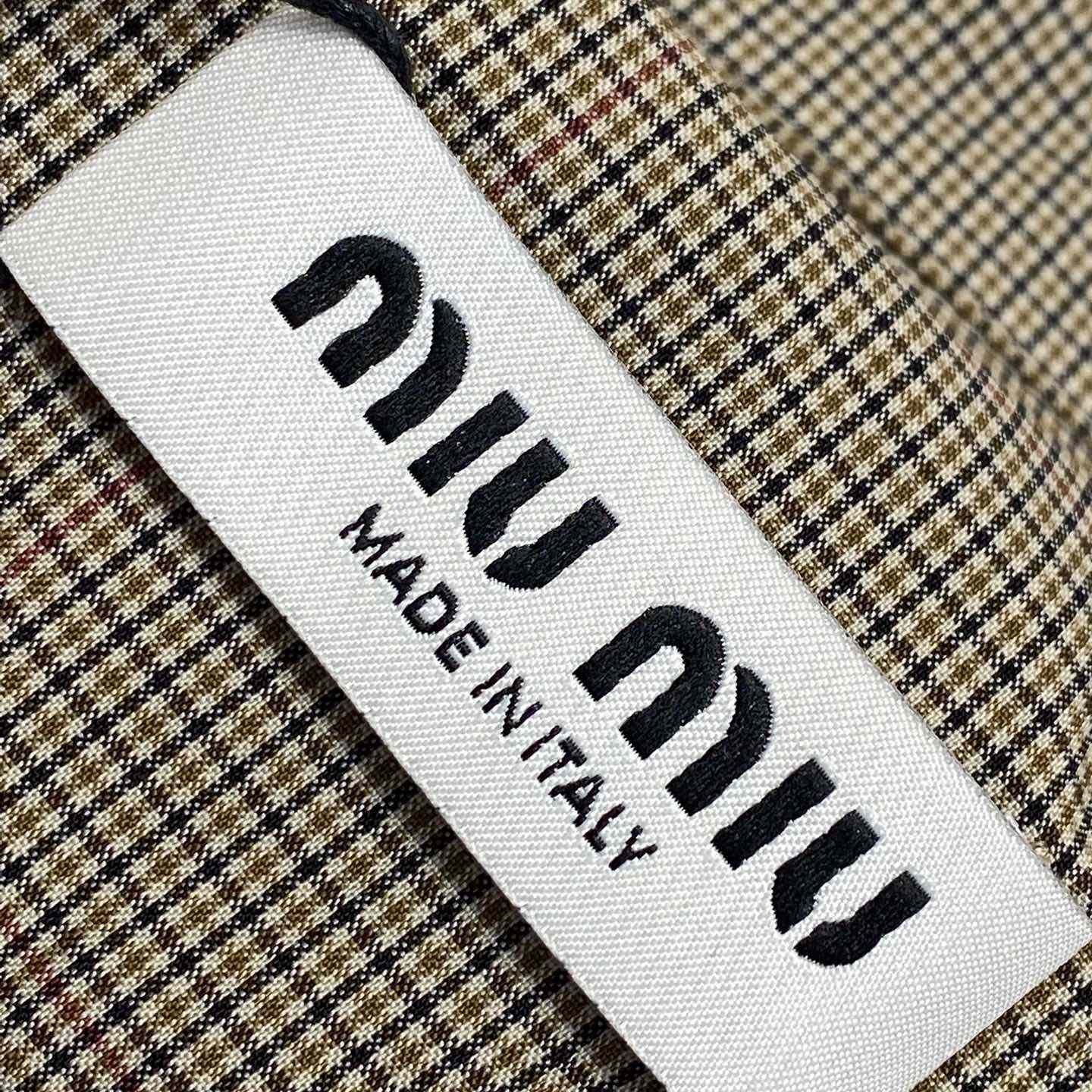 Miu Miu Technical Check Shirt - DesignerGu