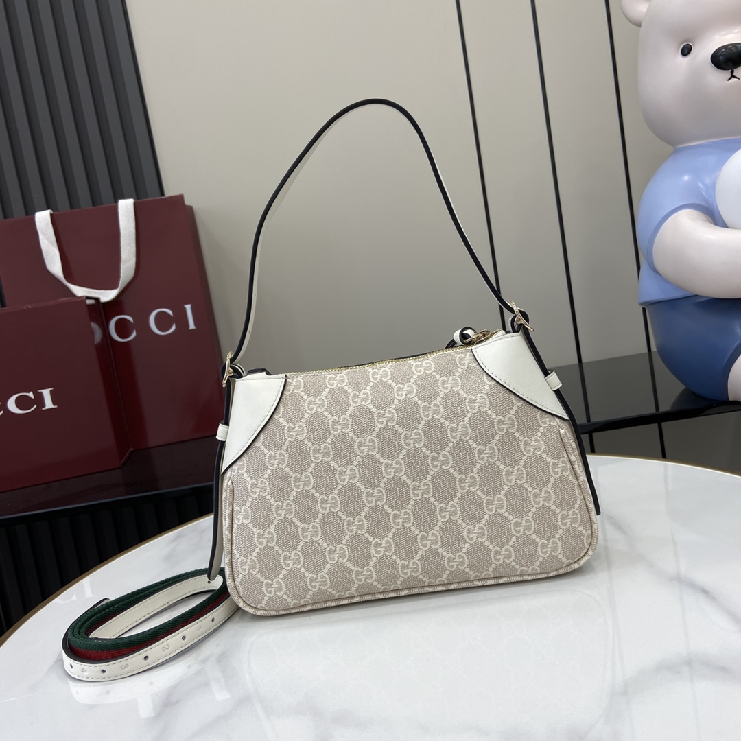 Gucci GG Emblem Small Shoulder Bag - DesignerGu