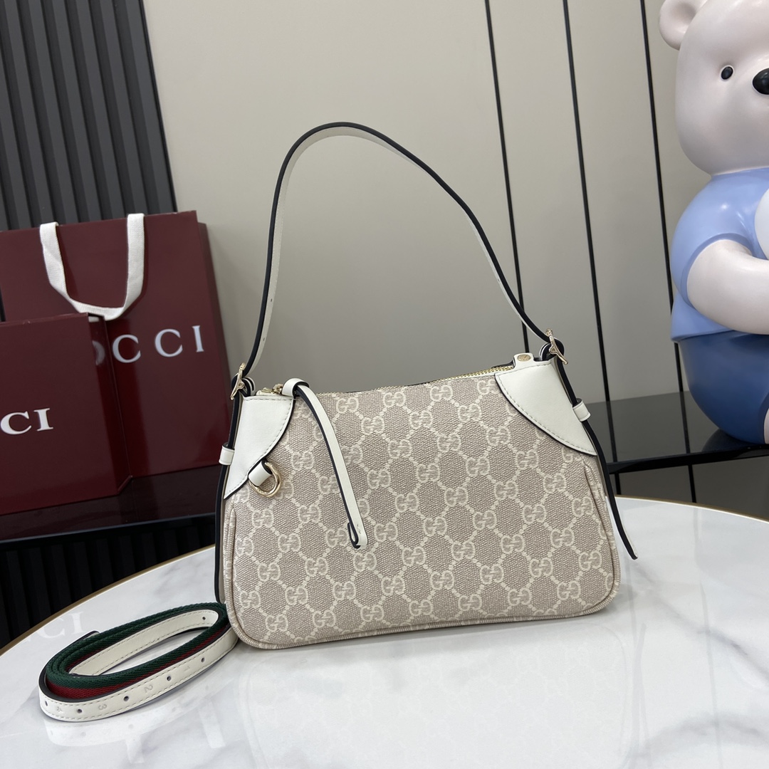 Gucci GG Emblem Small Shoulder Bag - DesignerGu