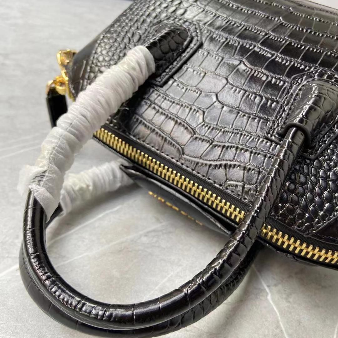 Givenchy Mini Antigona Bag In Crocodile Effect Leather - DesignerGu