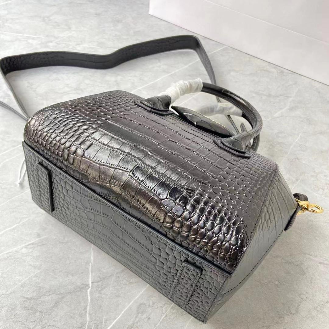 Givenchy Mini Antigona Bag In Crocodile Effect Leather - DesignerGu