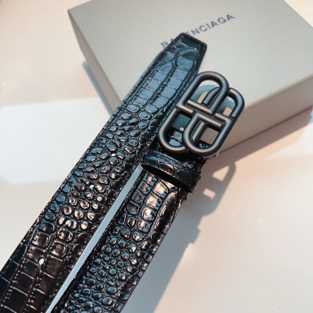 Balenciaga Leather Belt - DesignerGu