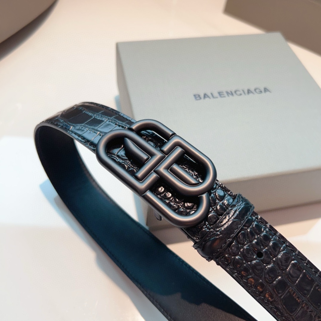 Balenciaga Leather Belt - DesignerGu