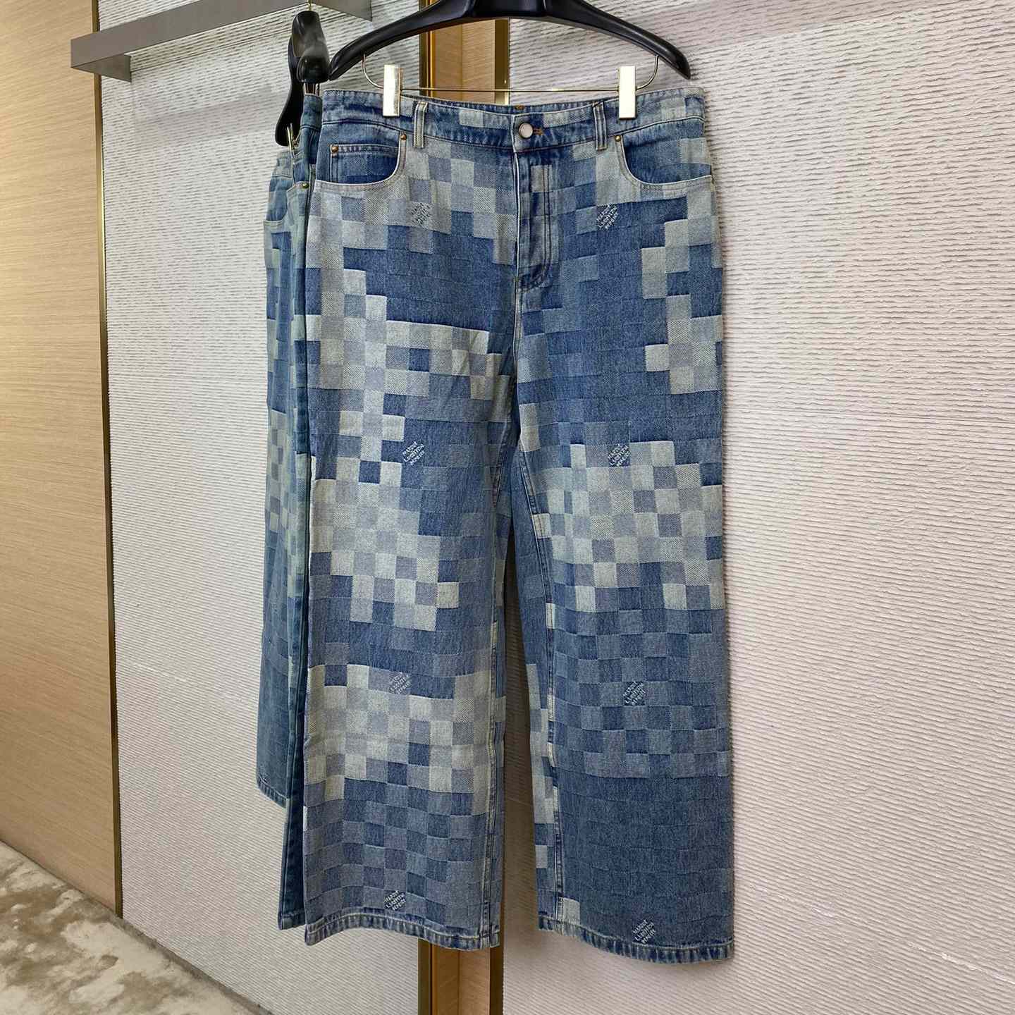 Louis Vuitton Damier Denim Pants - DesignerGu