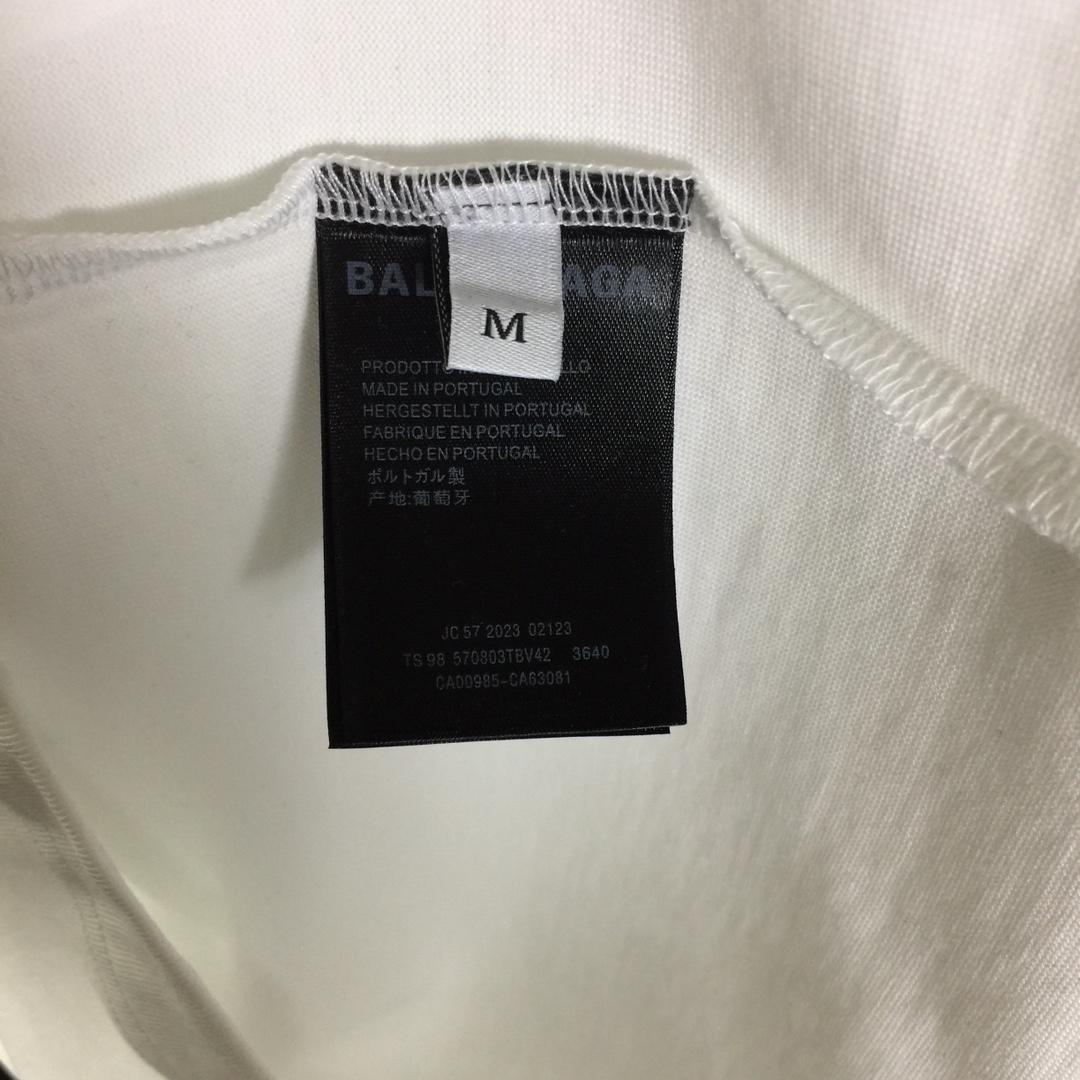 Balenciaga Cotton Jersey T-shirt With Embroidery - DesignerGu