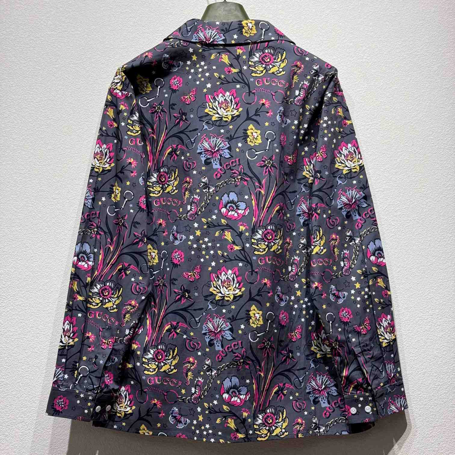 Gucci Punk Floral-print Cotton Shirt - DesignerGu