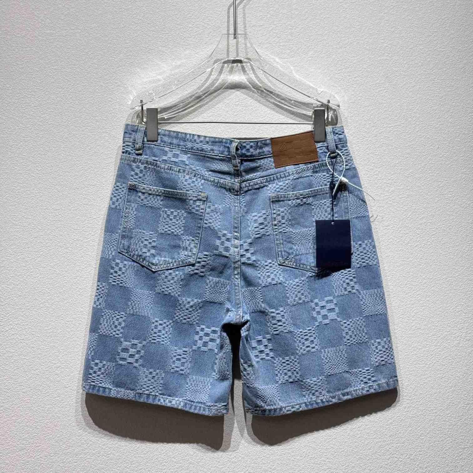 Louis Vuitton Damier Denim Shorts   - DesignerGu