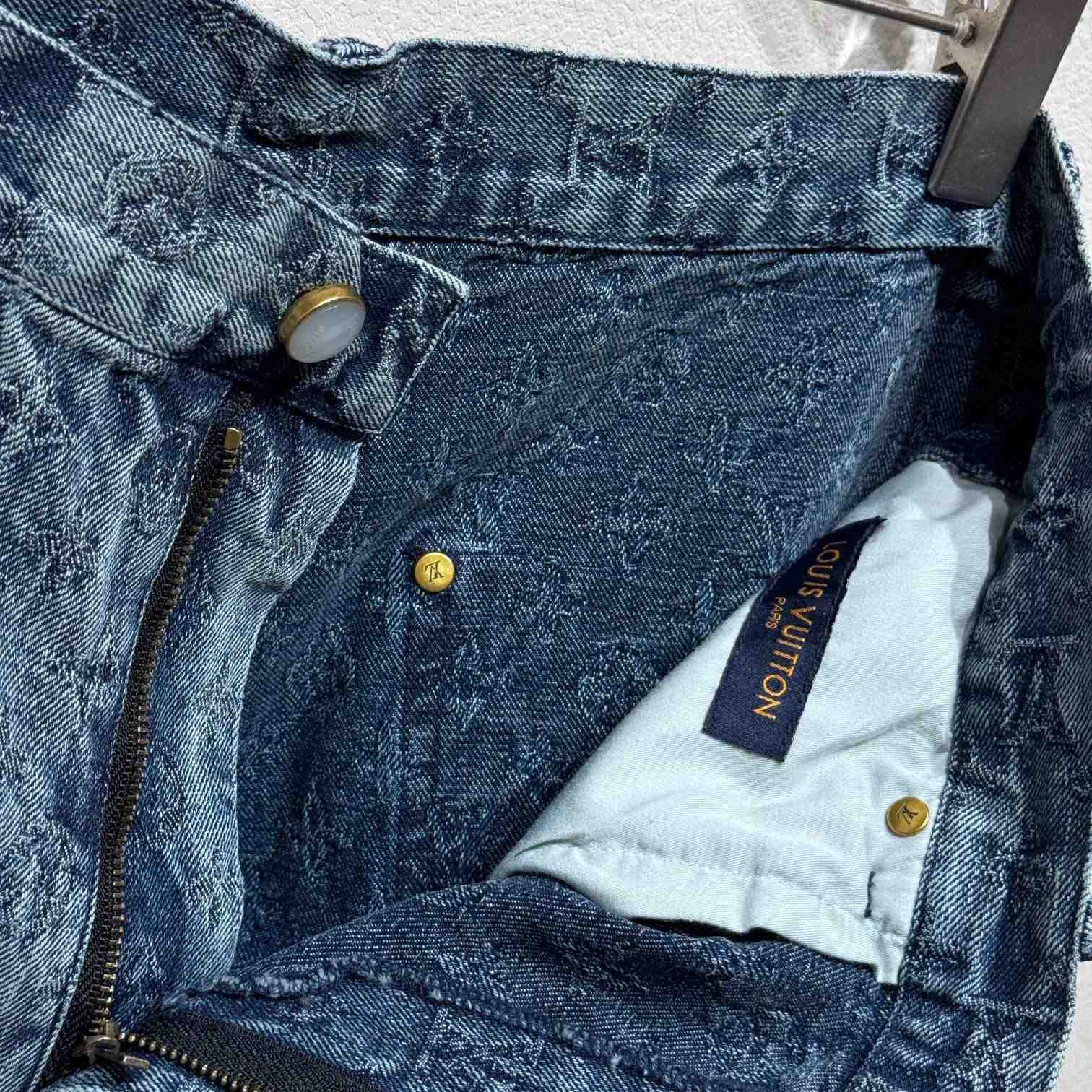 Louis Vuitton Monogram Denim Shorts - DesignerGu