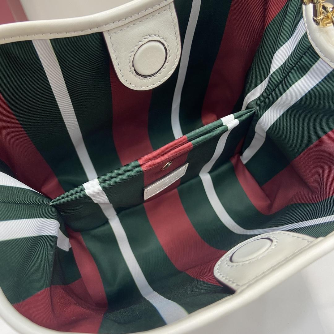 Gucci GG Emblem Mini Bucket Bag  - DesignerGu