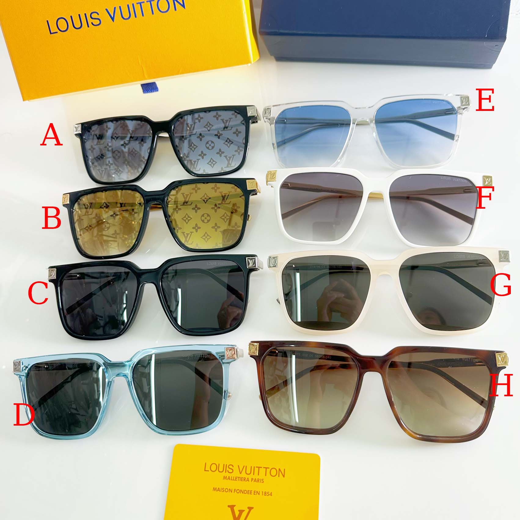 Louis Vuitton LV Rise Square Sunglasses   Z1667E - DesignerGu