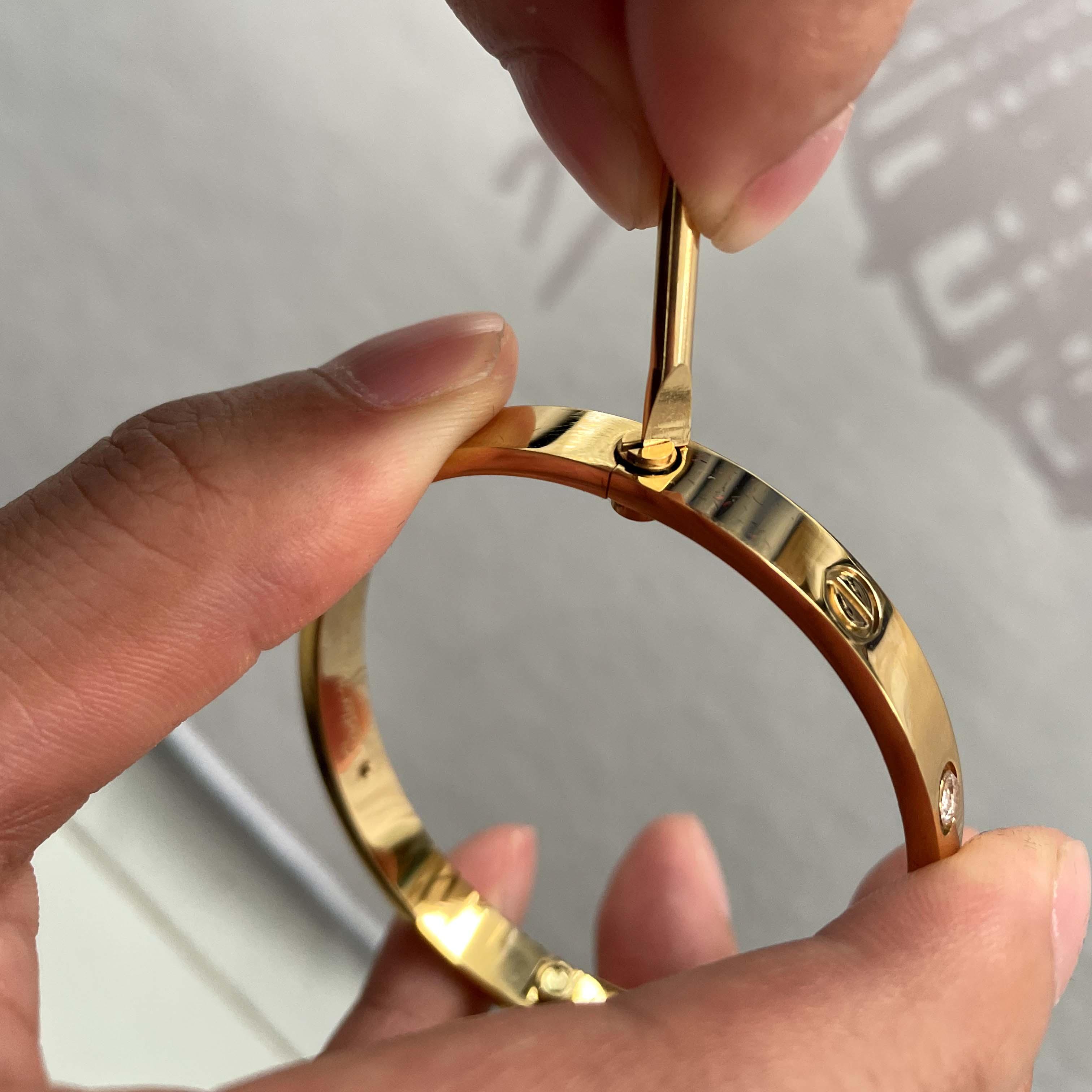 Cartier High Quality Gold Cartier Bracelet - DesignerGu