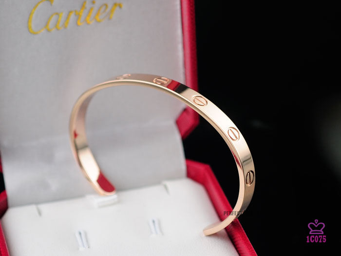 Cartier Love Rose Gold Open Bracelet - DesignerGu