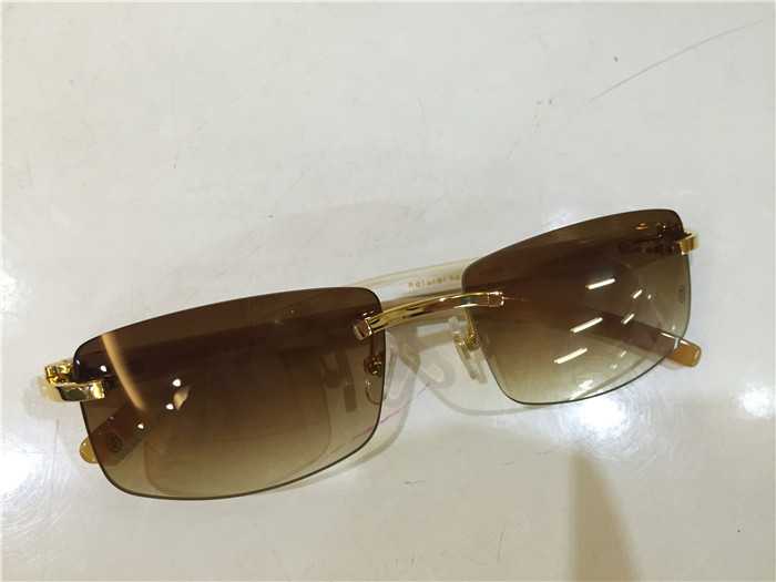 Cartier 3524012 White Buffalo Eyeglasses In Gold - DesignerGu