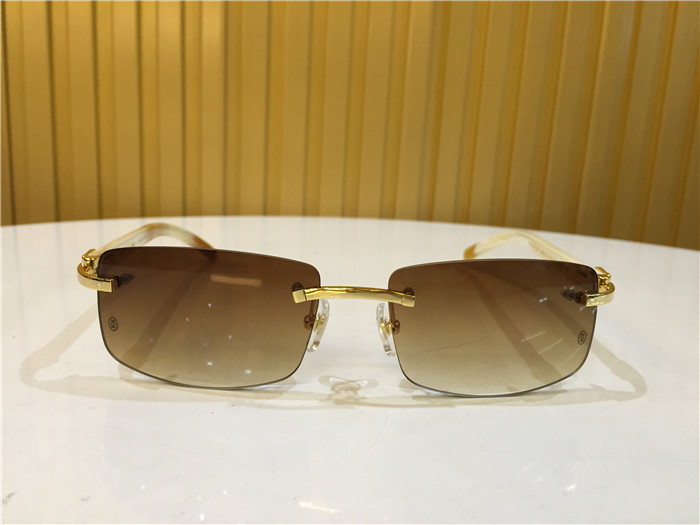 Cartier 3524012 White Buffalo Eyeglasses In Gold - DesignerGu