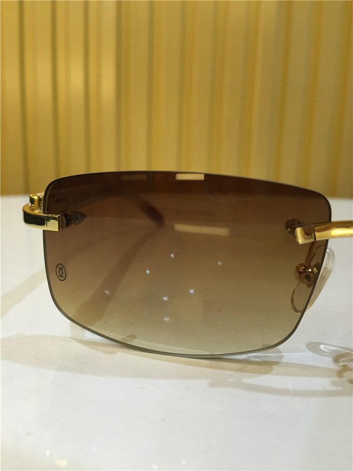 Cartier 3524012 White Buffalo Eyeglasses In Gold - DesignerGu