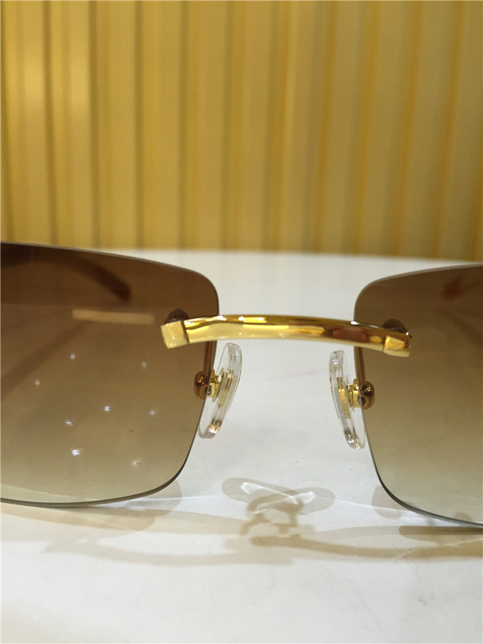 Cartier 3524012 White Buffalo Eyeglasses In Gold - DesignerGu