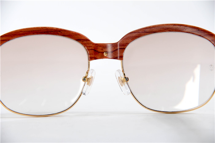 Cartier 1116679 Sunglasses In Gold Brown Gradient - DesignerGu