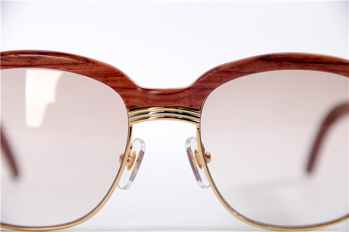 Cartier 1116679 Sunglasses In Gold Brown Gradient - DesignerGu