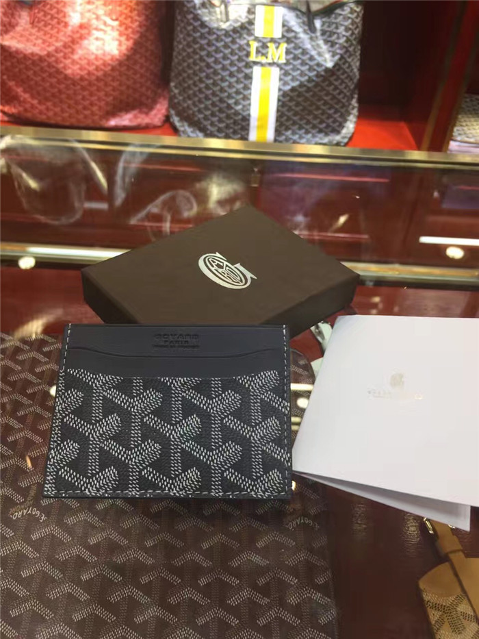 Goyard Card Holder Black - DesignerGu