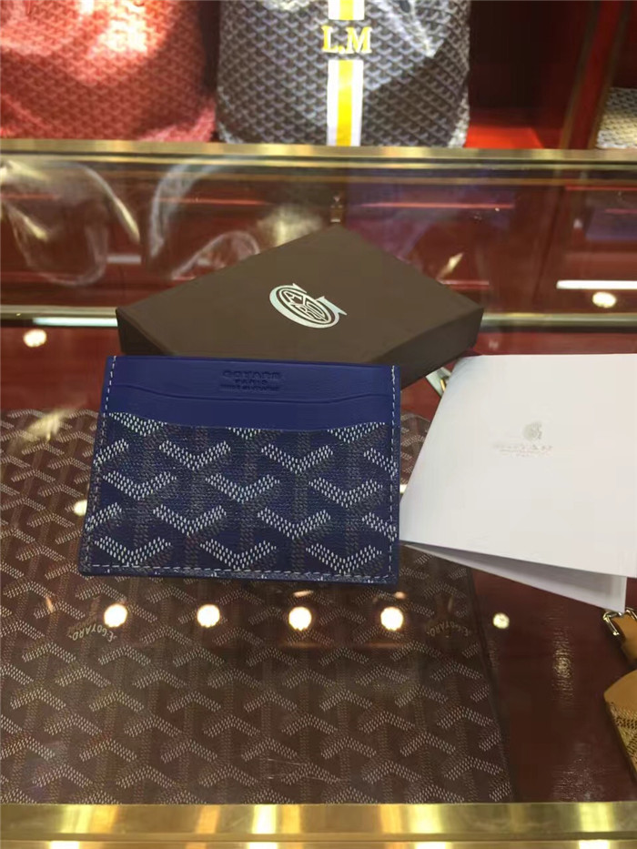 Goyard Card Holder Blue - DesignerGu