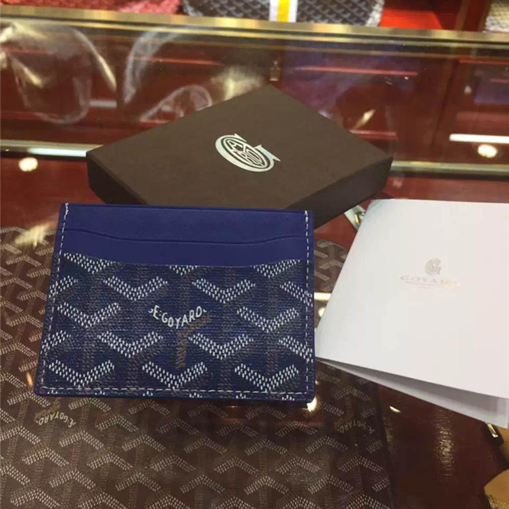 Goyard Card Holder Blue - DesignerGu