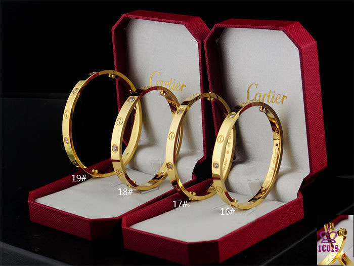 Cartier Classic Love Gold Bracelet With Diamonds - DesignerGu