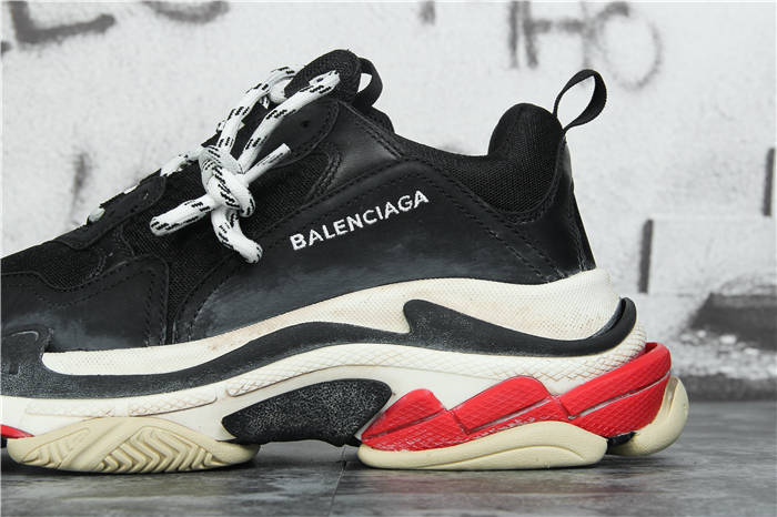 [Updated Best Version] Balenciaga Triple S Sneaker Black Red White - DesignerGu