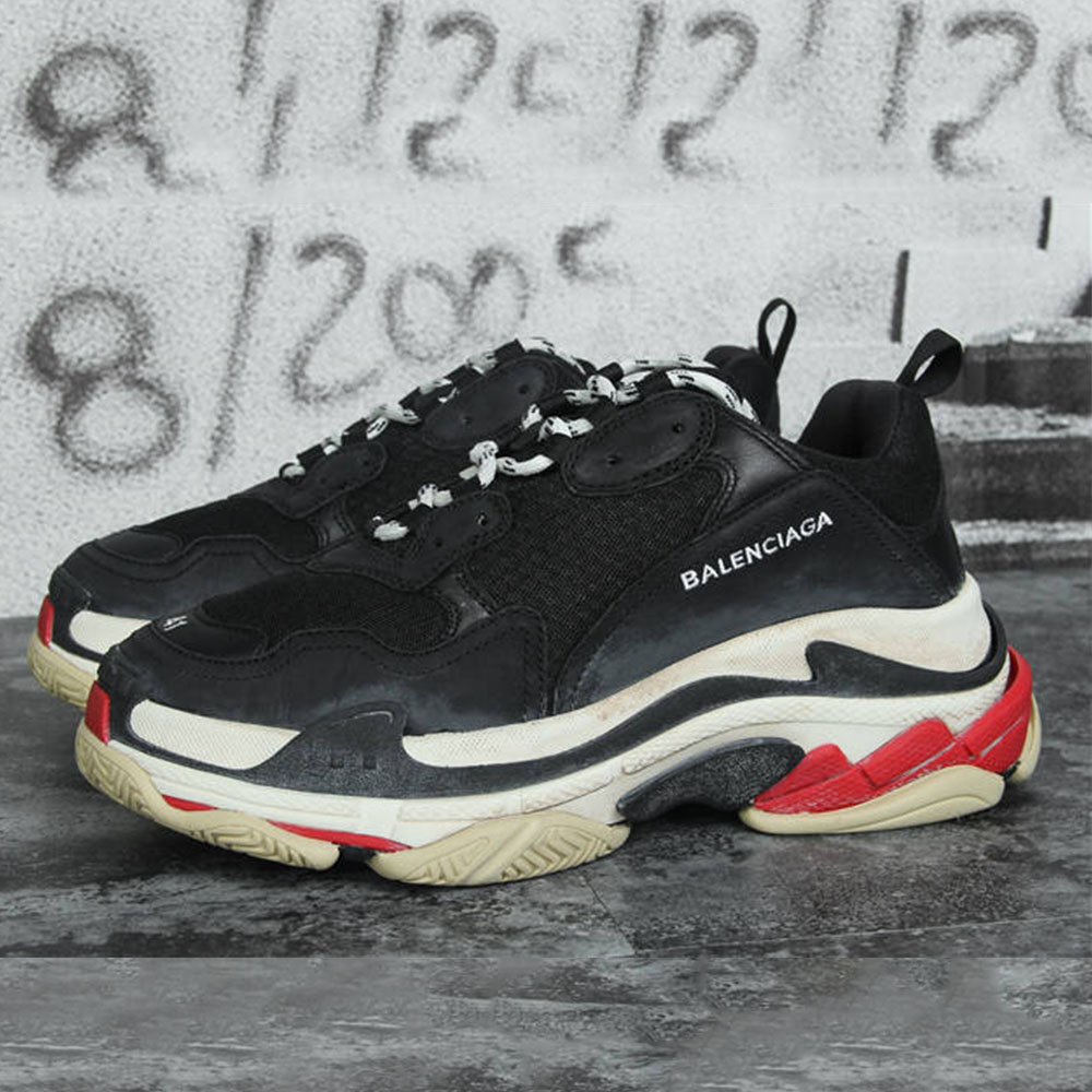 [Updated Best Version] Balenciaga Triple S Sneaker Black Red White - DesignerGu