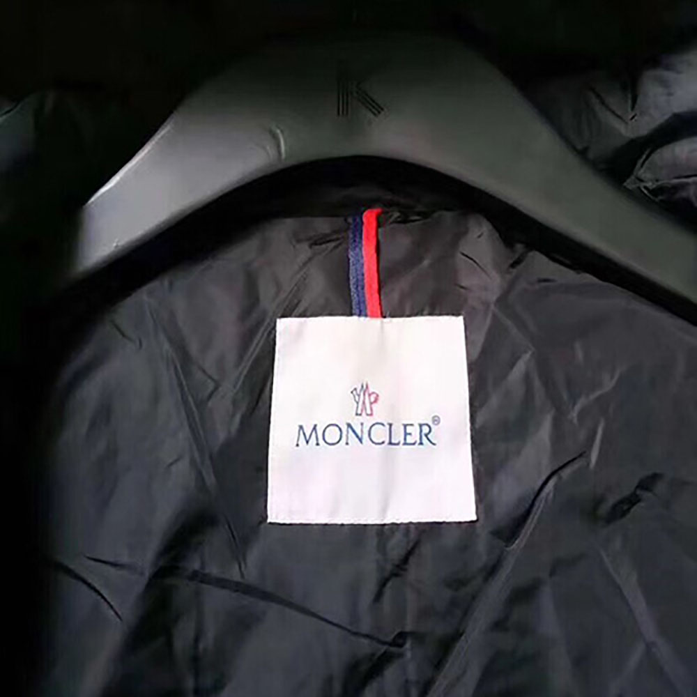 Moncler Jacket With Moncler Embroidered Ribbon Trim(Black) - DesignerGu