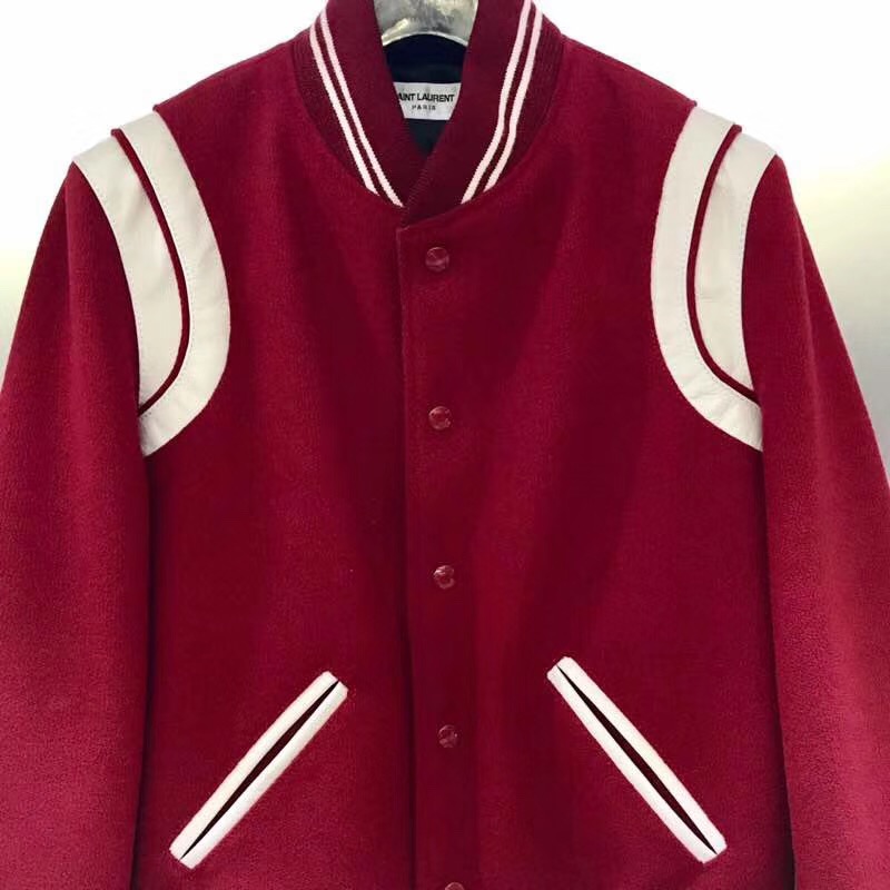 Saint Laurent Wool Varsity Jacket - DesignerGu